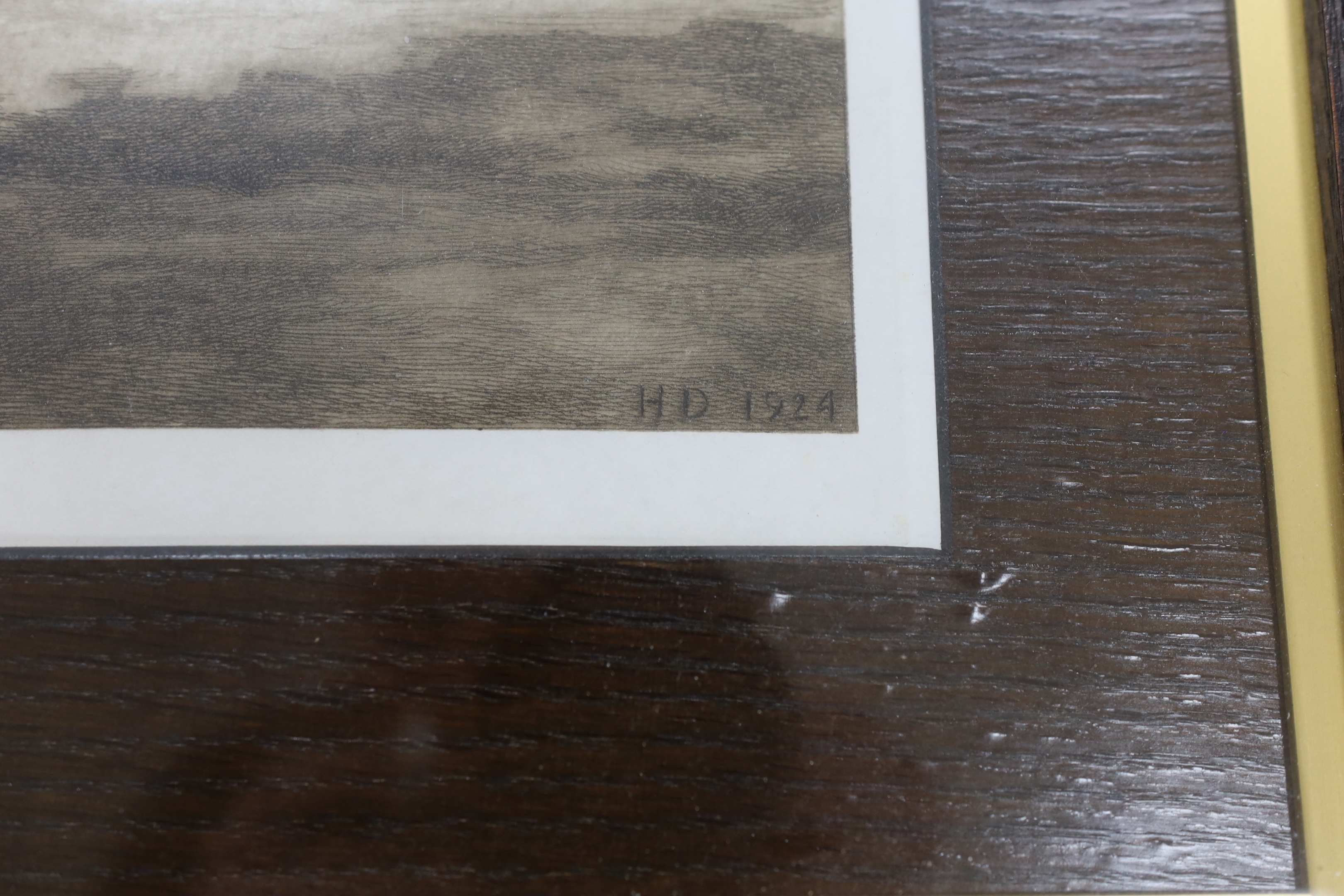 Herbert Dicksee (1862-1942), etching, A Place In The Sun, signed in pencil, publ. 1924, 36 x 56cm